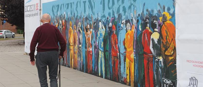 Mural na pl. Solidarności. To był ważny strajk