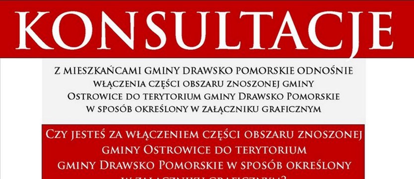2,52 proc. mieszkańców Drawska Pomorskiego wzięło udział w konsultacjach dot. przyłączenia Ostrowic