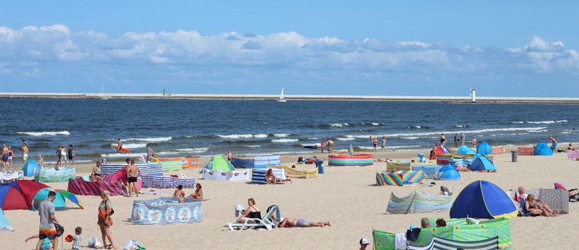 Pogoda sprzyja plażowiczom