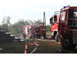 Pożar w pałacyku w Kolsku. Dwie osoby poszkodowane