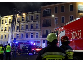 Pożar poddasza przy ul. Kaszubskiej w Szczecinie