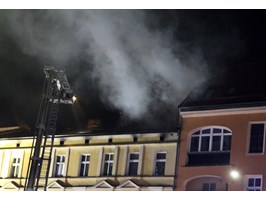 Pożar poddasza przy ul. Kaszubskiej w Szczecinie