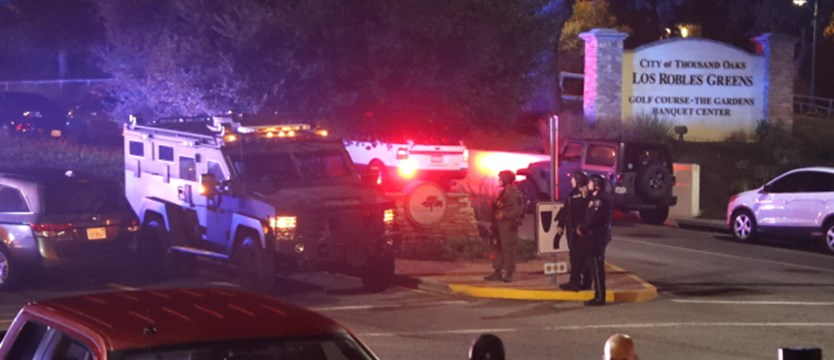 Dwanaście osób zastrzelonych w barze w Kalifornii