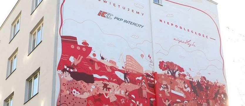 Mural od PKP Intercity