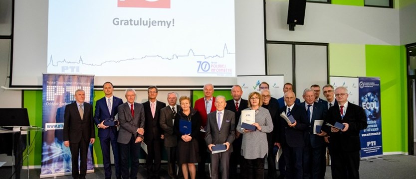 Uhonorowani z okazji 70 lat informatyki w Polsce