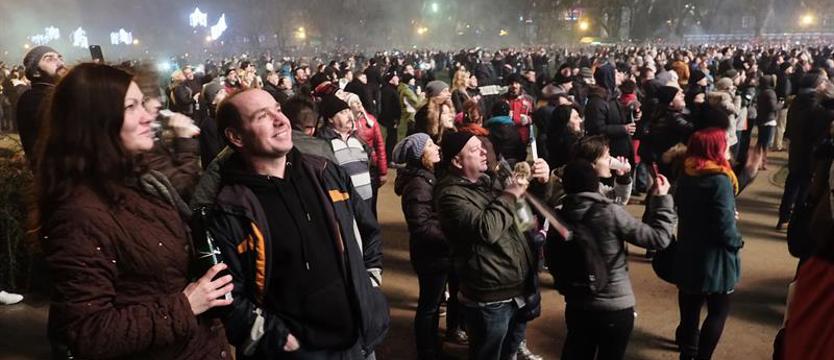 Szampański sylwester na Jasnych Błoniach