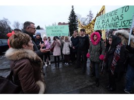 Protest w obronie Centrum Edukacji Ogrodniczej