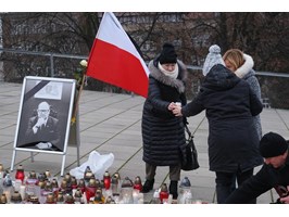 Szczecinianie żegnali prezydenta Gdańska Pawła Adamowicza