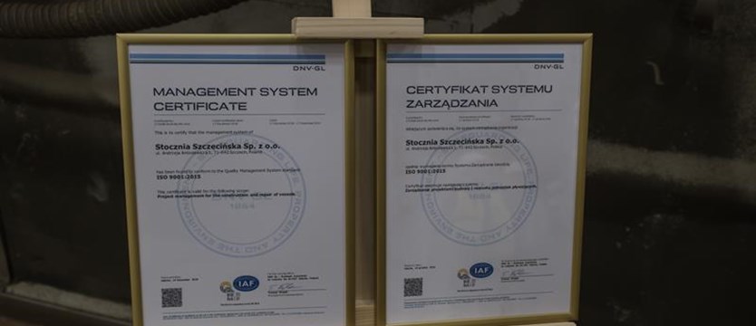 Certyfikaty uznanych klasyfikatorów