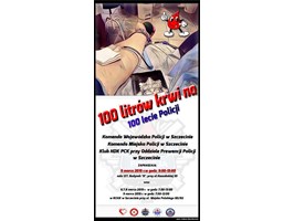 Oddają krew na 100-lecie policji