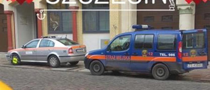 Radiowóz z blokadą na kole