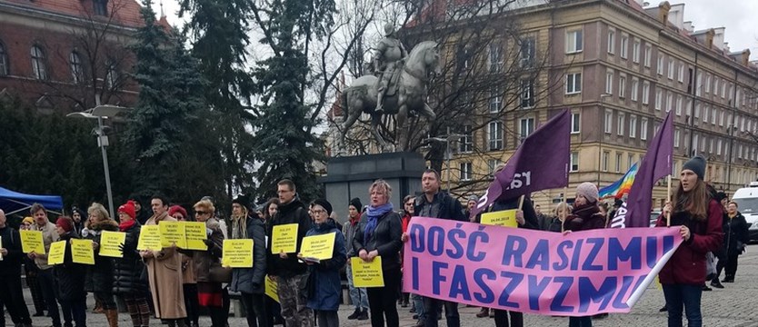 Przeciwko rasizmowi na pl. Lotników w Szczecinie