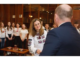 Młodzież z Ukrainy z wizytą u prezydenta Szczecina