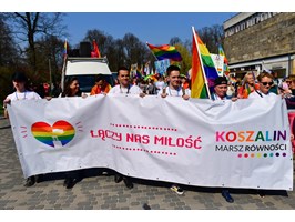 Około tysiąca osób uczestniczyło w I Marszu Równości w Koszalinie