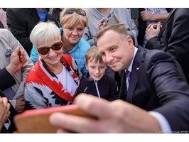 Prezydent Andrzej Duda odwiedził Białogard i Świdwin