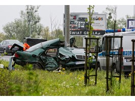 Kierowca mercedesa zginął na Basenie Górniczym