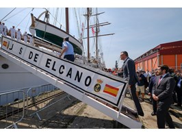 Juan Sebastian de Elcano w Szczecinie. Hiszpanie przypłynęli