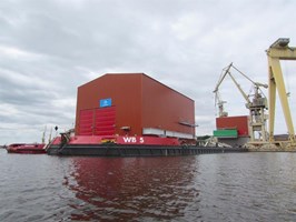 Wielka konstrukcja Stalkonu odpłynęła ze Szczecina