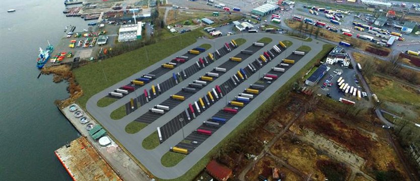 Nowy parking dla ciężarówek
