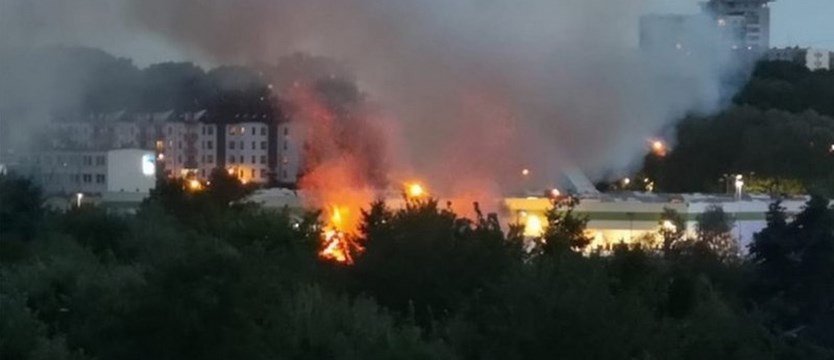 Pożar przy ulicy Żelaznej w Szczecinie