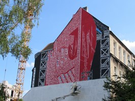 Mural przy ul. Chmielewskiego
