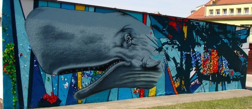 Powstał niezwykły mural. Proekologiczny Moby Dick