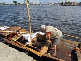 Szczecińska replika łodzi Słowińców