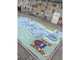 Mapa mozaika Mare Dambiensis w alei Żeglarzy