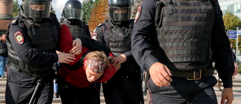 Setki zatrzymanych podczas demonstracji w Moskwie