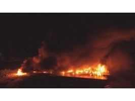 Gigantyczny pożar w Szczecinku