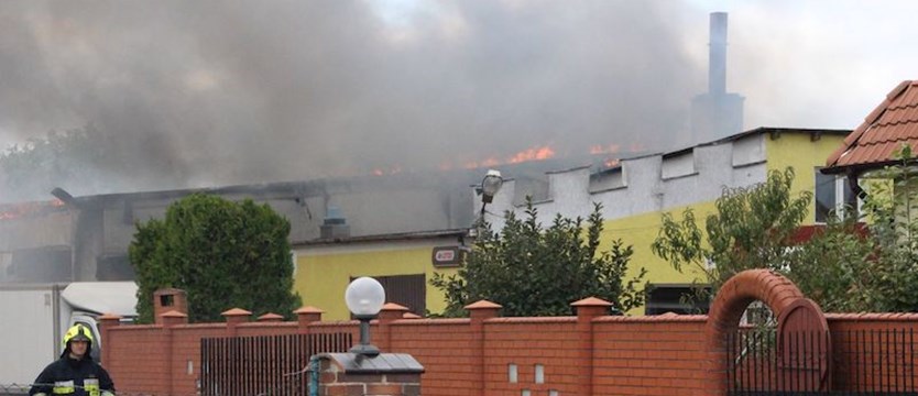 Palił się warsztat w gminie Barlinek