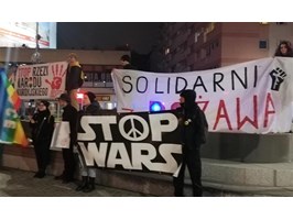 STOP tureckiej agresji. Demonstracja antywojenna w Szczecinie