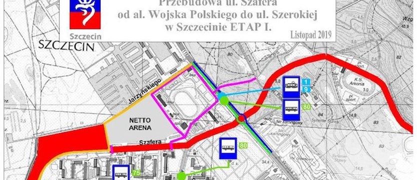 Przebudowa ul. Szafera. Zmiany w organizacji ruchu i komunikacji miejskiej