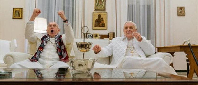 „Dwóch papieży” i dyskusje o wyższości Beatlesów nad Abbą. Najpierw książka, potem film