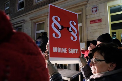 Demonstracja "Dziś sędziowie - jutro Ty" w Szczecinie