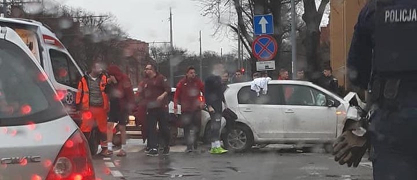 Czterej piłkarze Pogoni poszkodowani w wypadku na Mickiewicza