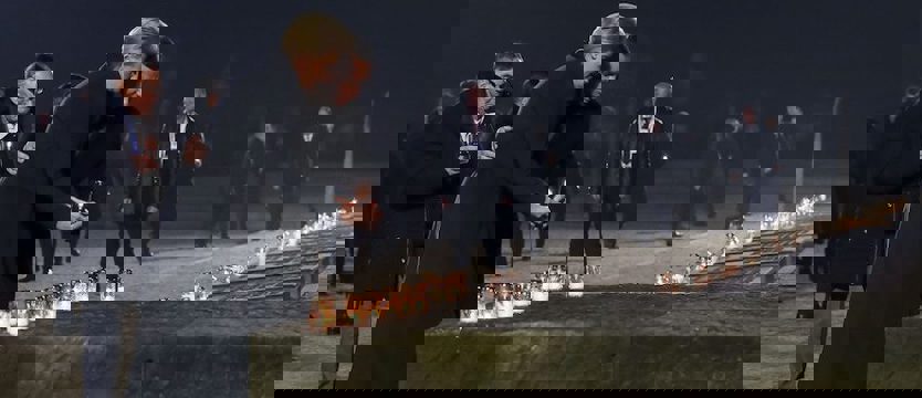 Uroczystości 75. rocznicy wyzwolenia obozu Auschwitz-Birkenau.