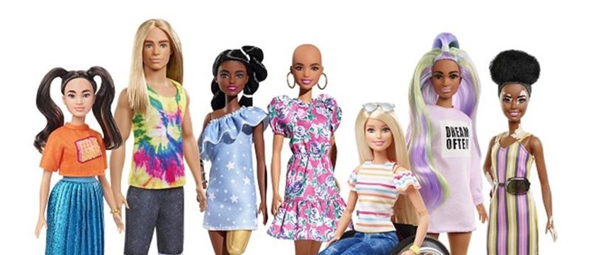 Barbie z bielactwem, Ken z długimi włosami