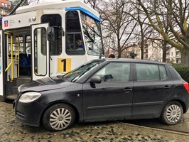 Wypadek na pl. Grunwaldzkim w Szczecinie. Tramwaje nie kursują