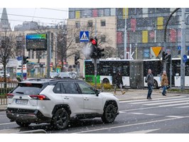 Sypnęło śniegiem w Szczecinie