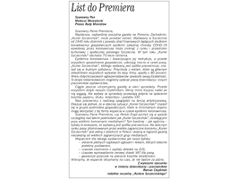 List do Premiera