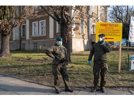 Wojsko wsparło szpital przy ul. Arkońskiej