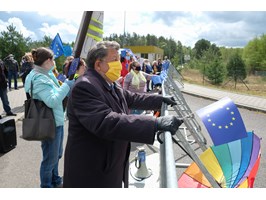 Pracownicy transgraniczni protestowali w Lubieszynie
