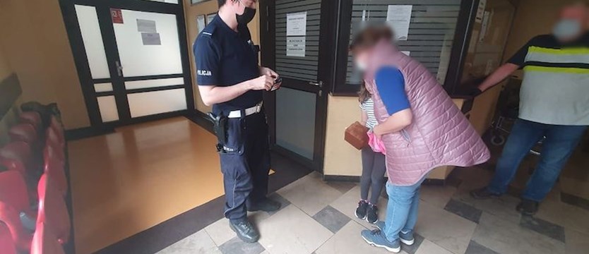 Policja eskortowała ranną dziewczynkę do kołobrzeskiego szpitala