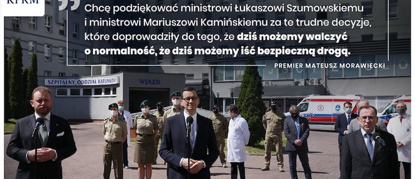 Szumowski: Dzięki wysiłkowi Polaków mamy sytuację epidemiczną jedną z najlepszych na świecie