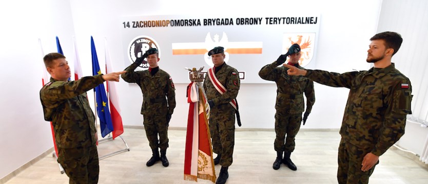 Pierwsza przysięga terytorialsów w Szczecinie po odmrożeniu