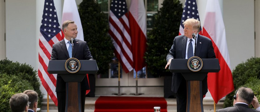 Prezydent RP Andrzej Duda spotkał się w Białym Domu z prezydentem USA Donaldem Trumpem