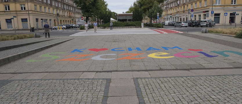 Usypali napis „Kocham Szczecin”
