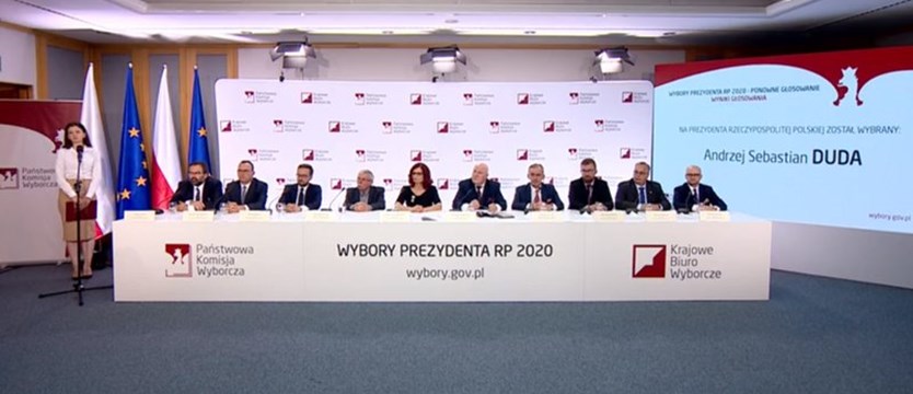 PKW podała ostateczne wyniki. Andrzej Duda wygrał wybory prezydenckie