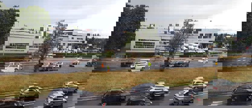 Kolizja i utrudnienia na ulicy Mieszka I w Szczecinie